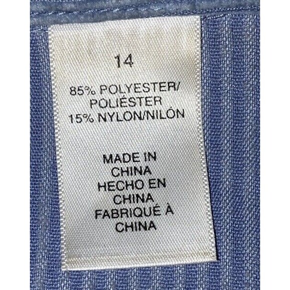 Alfred Dunner women’s zip up corduroy jacket Light Blue size 14 - Picture 7 of 12